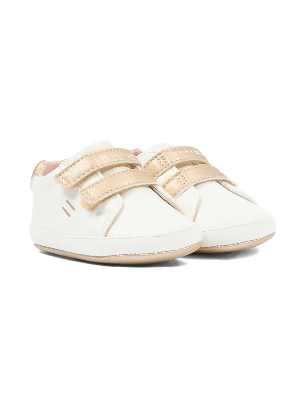 Tommy Hilfiger Junior strap-fastening sneakers - Bianco