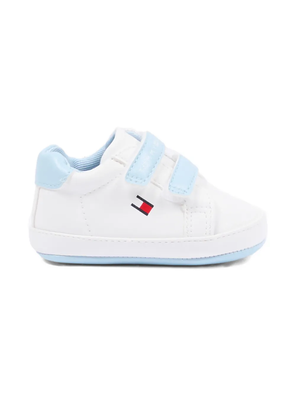 Tommy Hilfiger Junior logo-strap pre-walkers Wit
