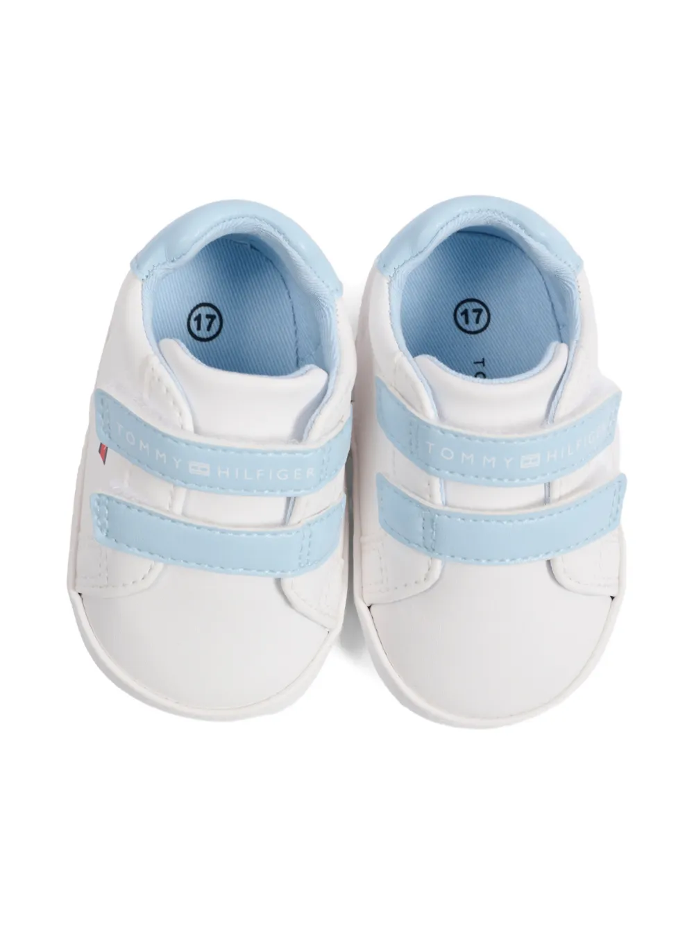 Tommy Hilfiger Junior logo-strap pre-walkers Wit