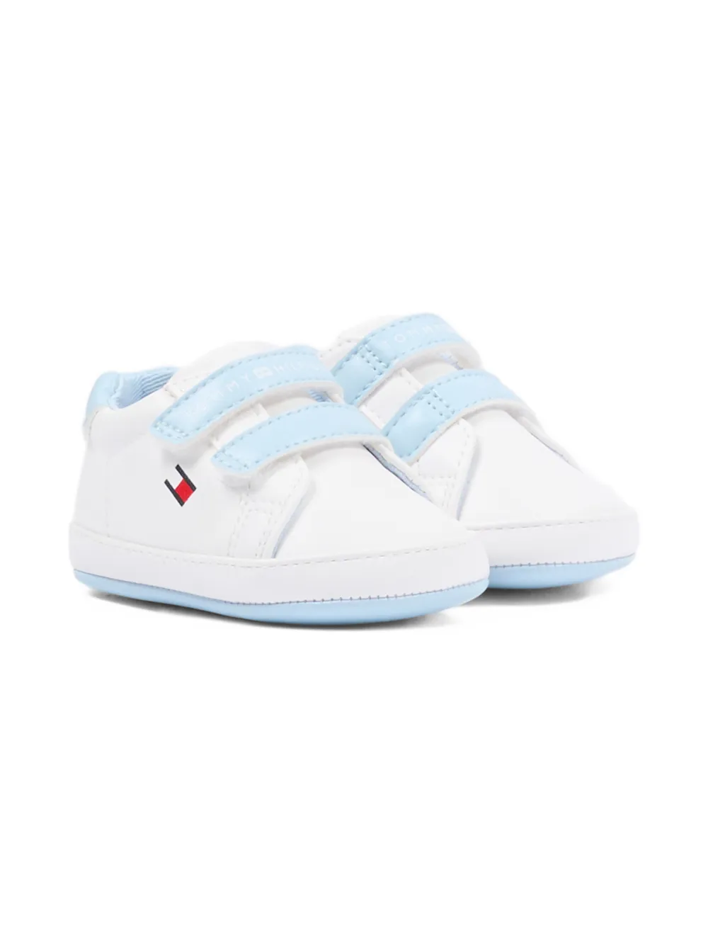 Tommy Hilfiger Junior logo-strap pre-walkers Wit