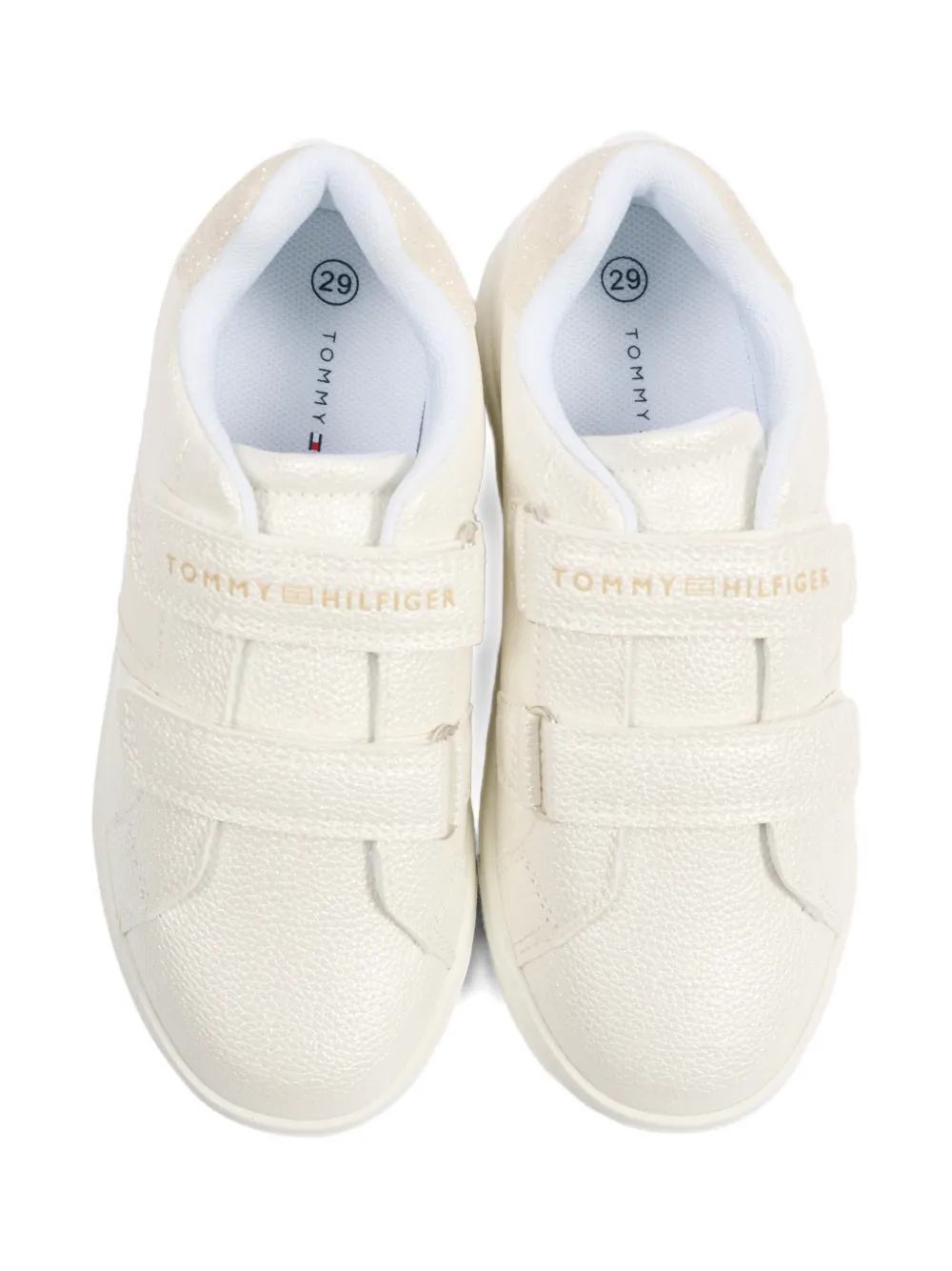 Tommy Hilfiger Junior Sneakers met klittenband Beige