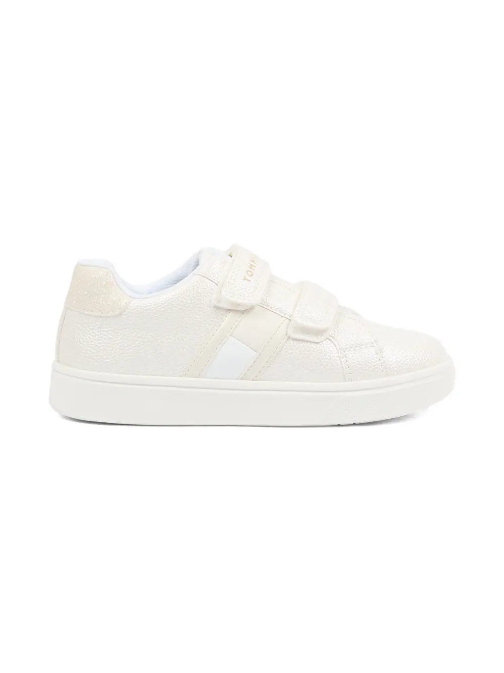 Tommy Hilfiger Junior Sneakers met klittenband Beige