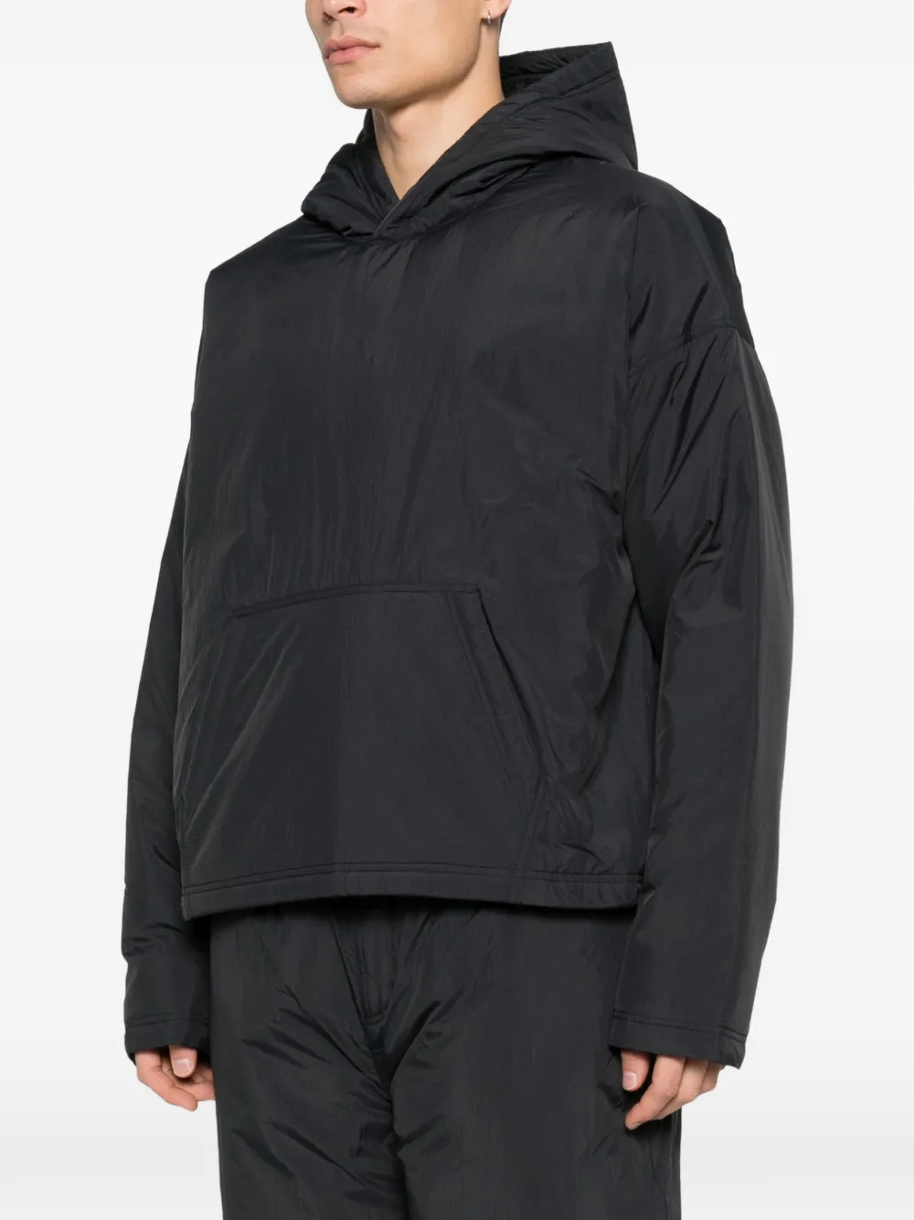 Nike Jack met capuchon en zak Zwart