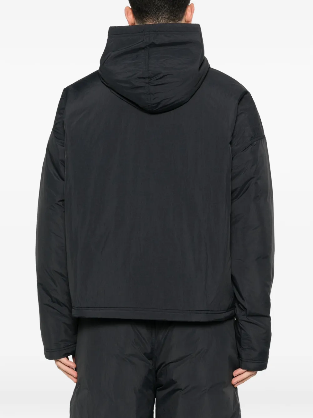 Nike Jack met capuchon en zak Zwart
