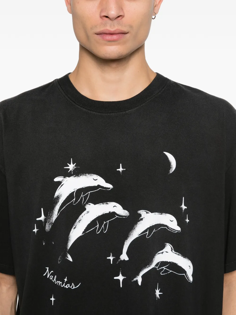 dolphins-print T-Shirt