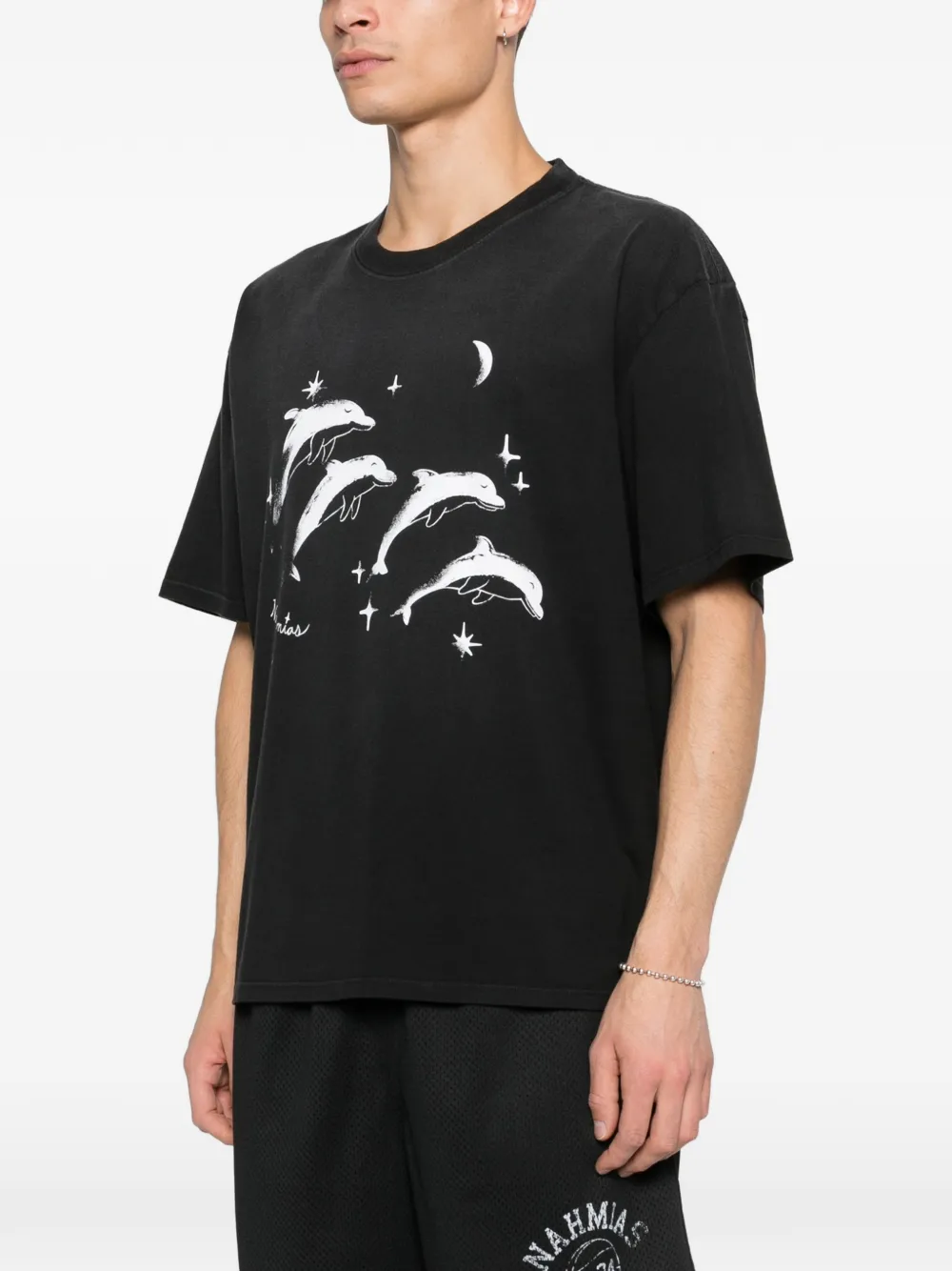 dolphins-print T-Shirt