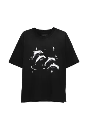Moncler ビーチプリント Tシャツ | ブラック | FARFETCH JP