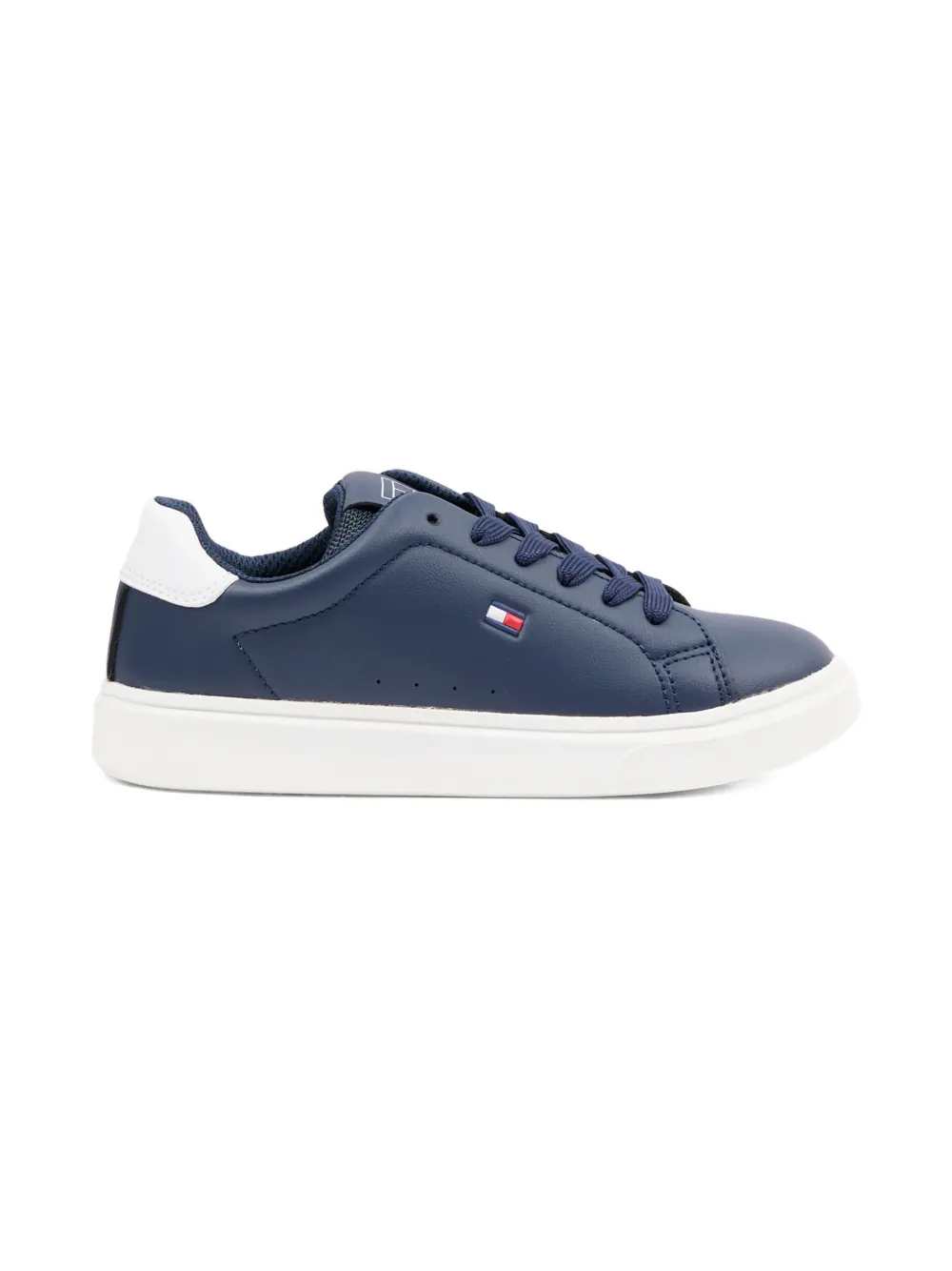 Tommy Hilfiger Junior logo-detail sneakers - Blauw