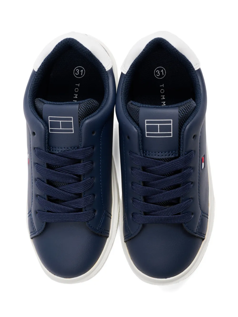 Tommy Hilfiger Junior Sneakers met logodetail Blauw