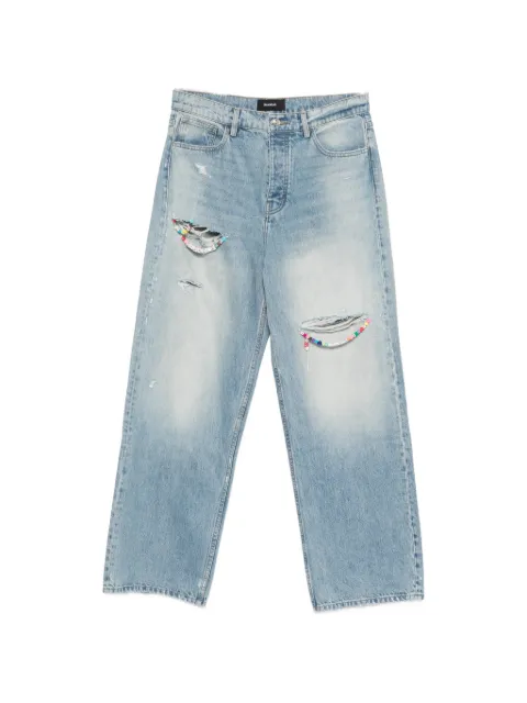 Nahmias ripped beaded jeans