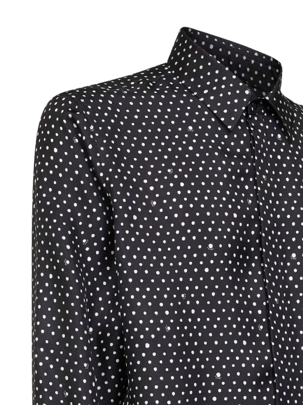 fendi black dress shirt Shirt , Black, Size 42- Fendi