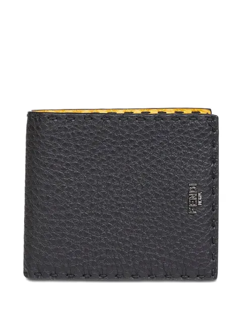FENDI Roma logo stitched leather wallet