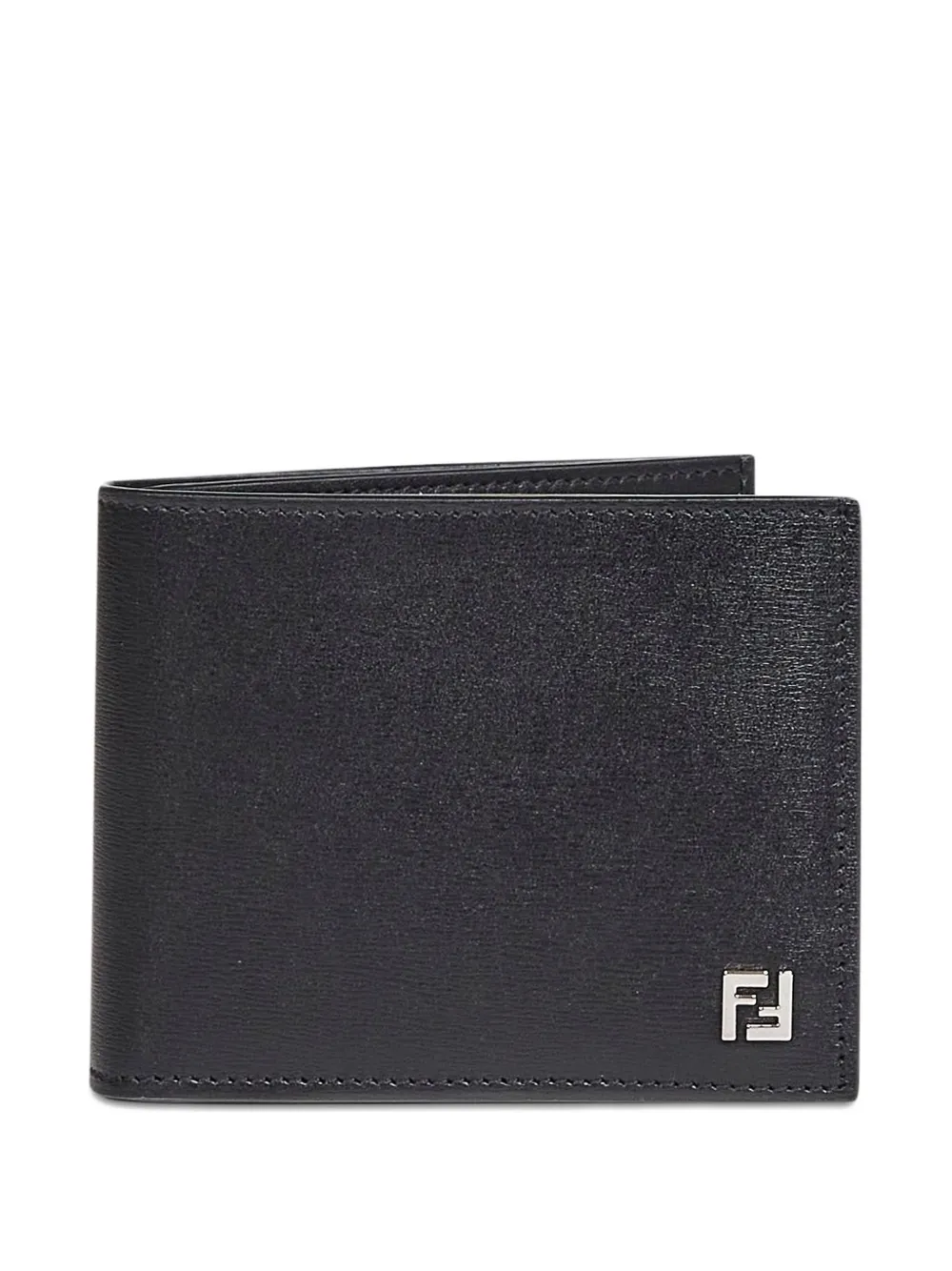 FENDI squared metal wallet - Nero