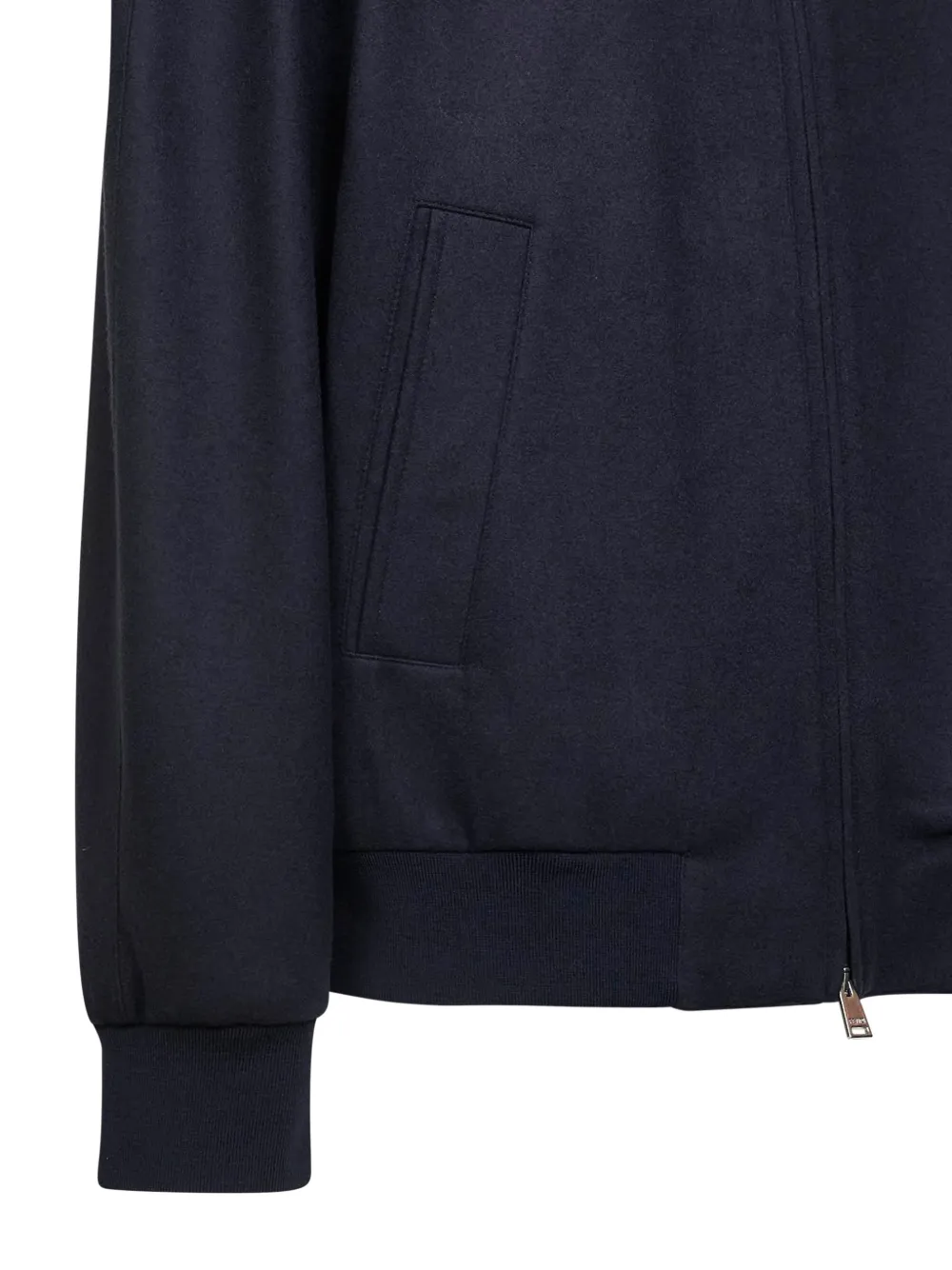  Fendi Embossed Patch Zip Jacket - Blue 