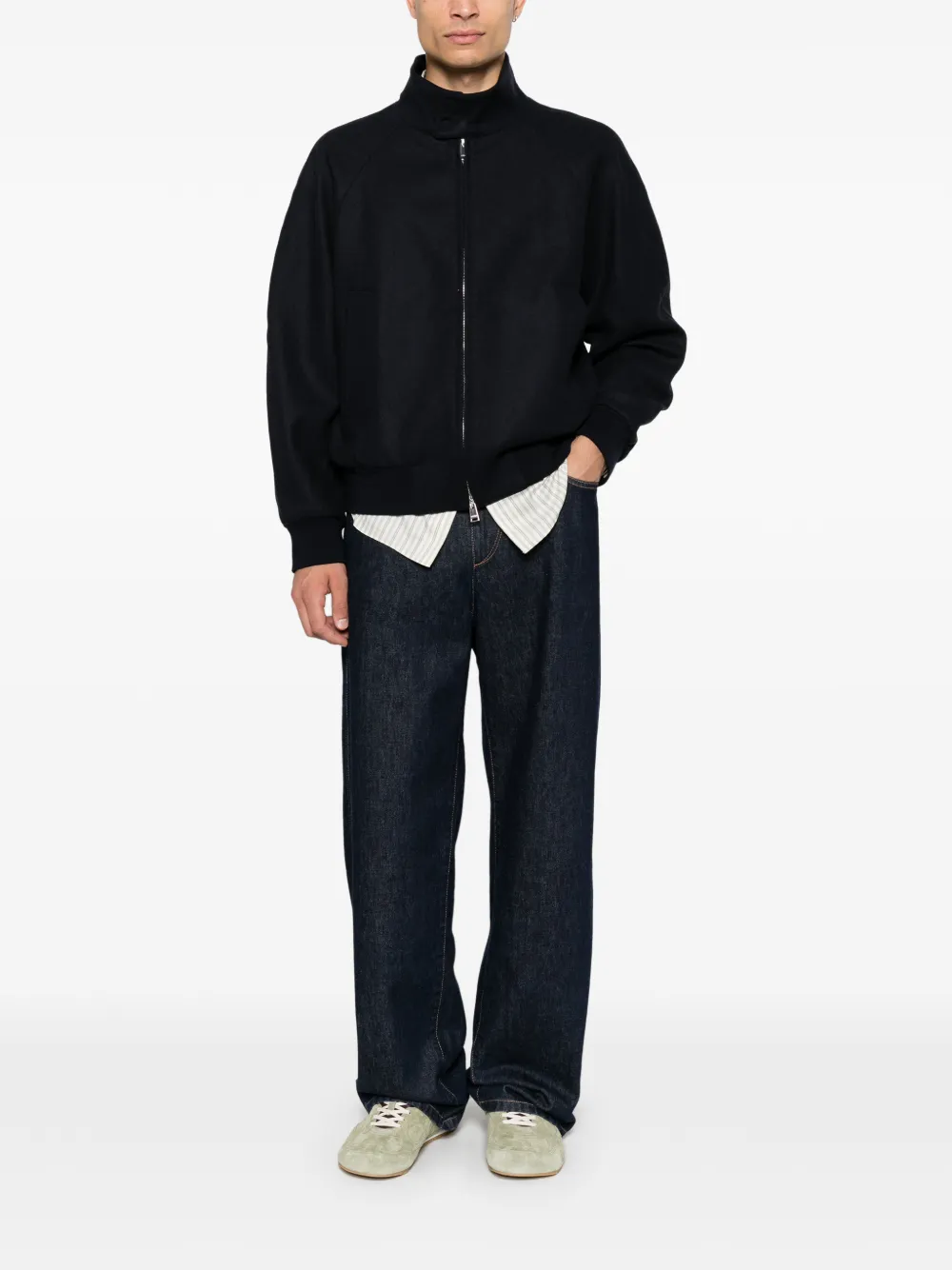 FENDI Kasjmier blouse Blauw