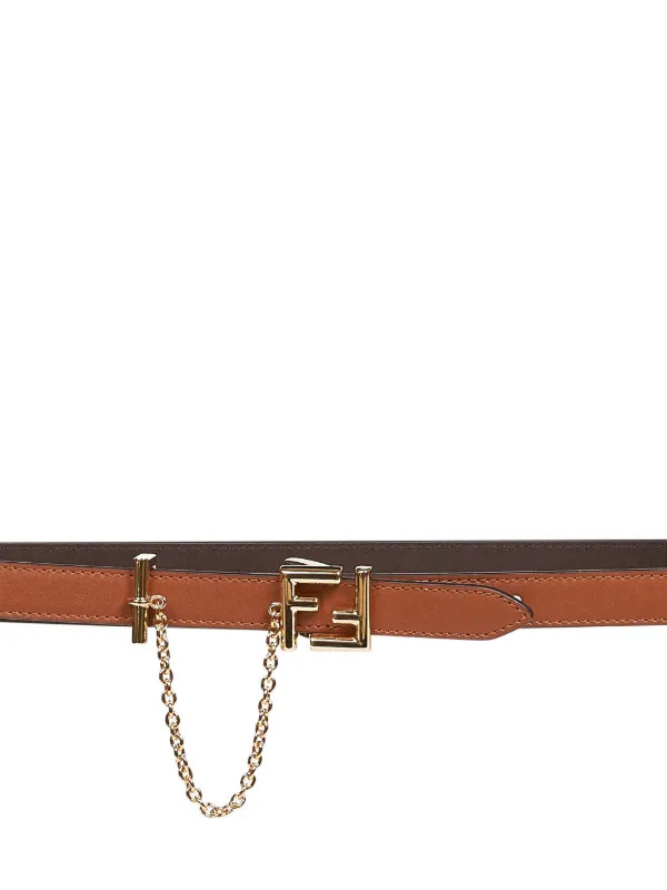 FENDI FFバックル リバーシブルベルト | ブラウン | FARFETCH JP