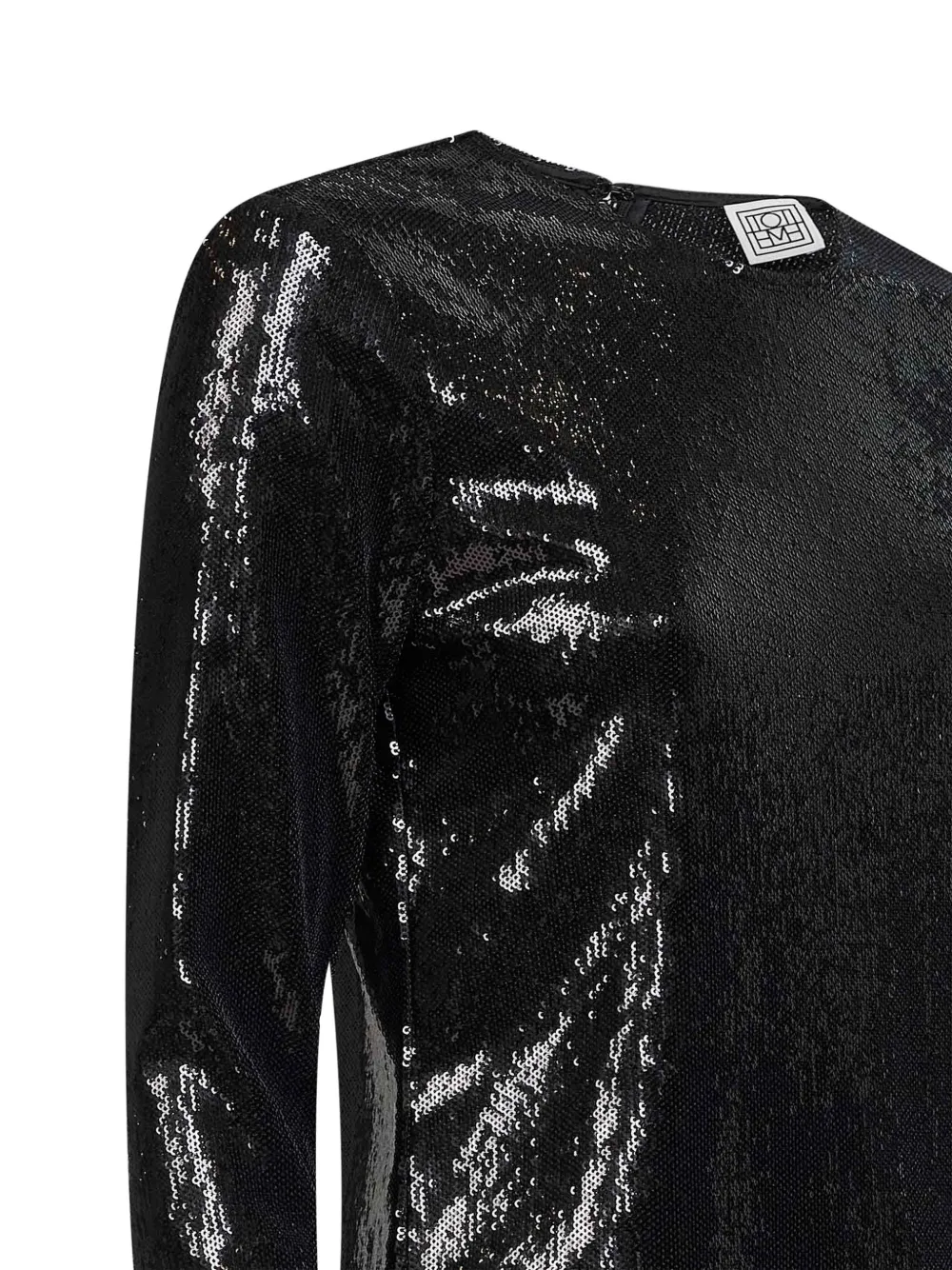 Sequin Crew-Neck Top