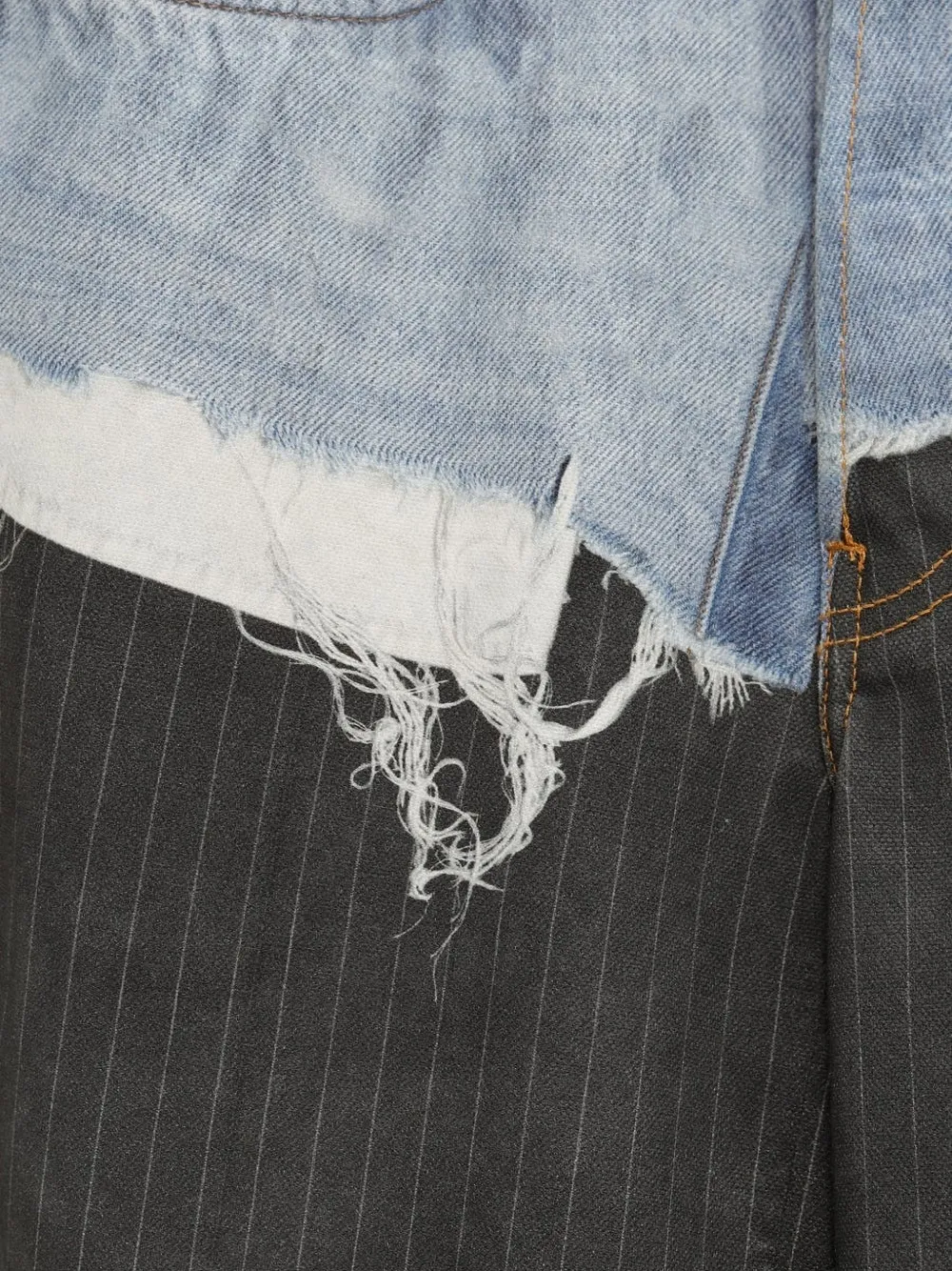 Acne Studios Broek met krijtstreep Zwart