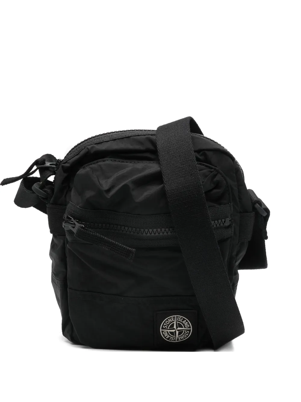 Stone Island zip messenger bag - Nero