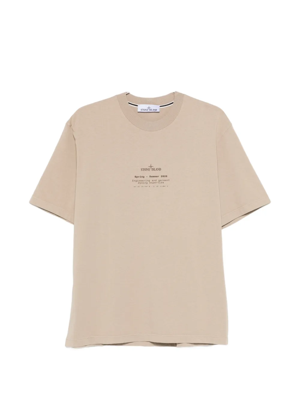 Stone Island printed T-shirt - Nude