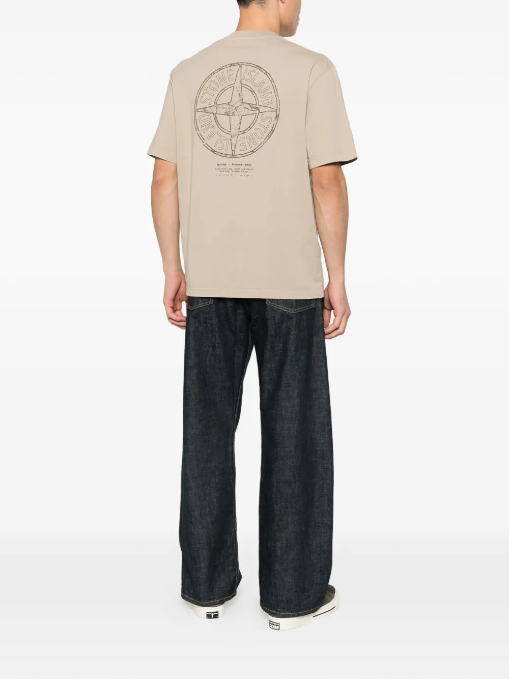 Stone Island printed T-shirt - Beige