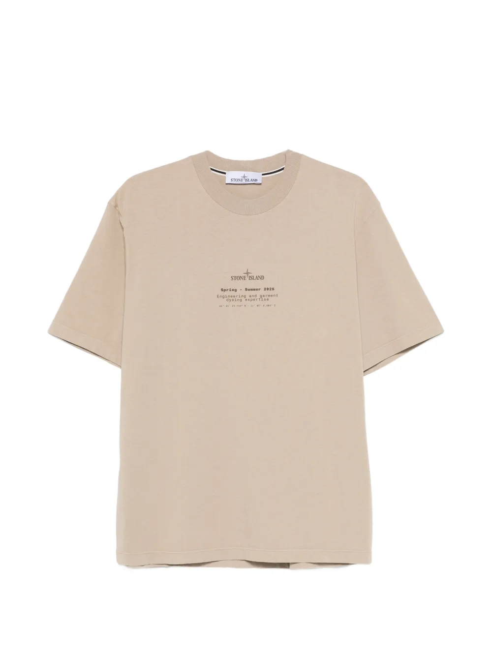 Stone Island printed T-shirt - Nude