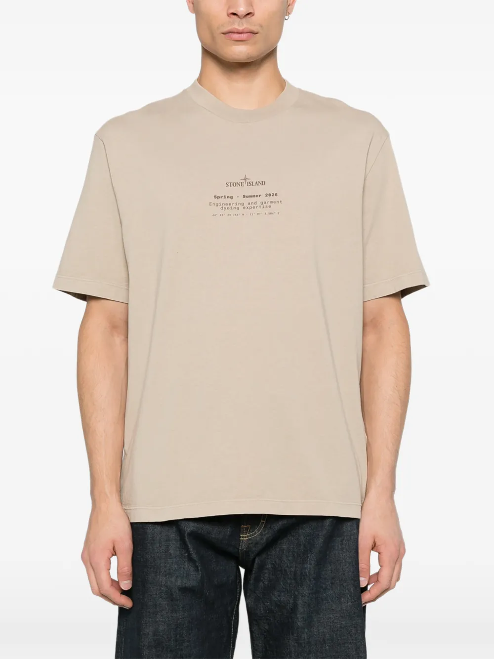  Stone Island Printed T-shirt - Neutrals 