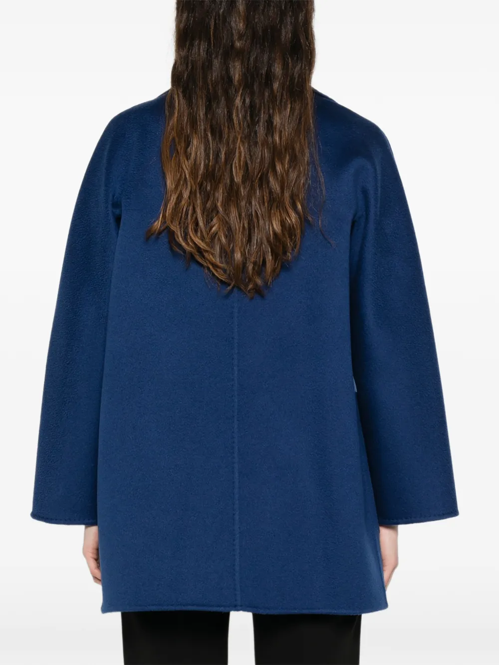 Max Mara Mantel met ceintuur Blauw