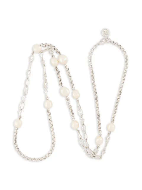 Givenchy Pre-Owned collar con perlas artificiales 1980