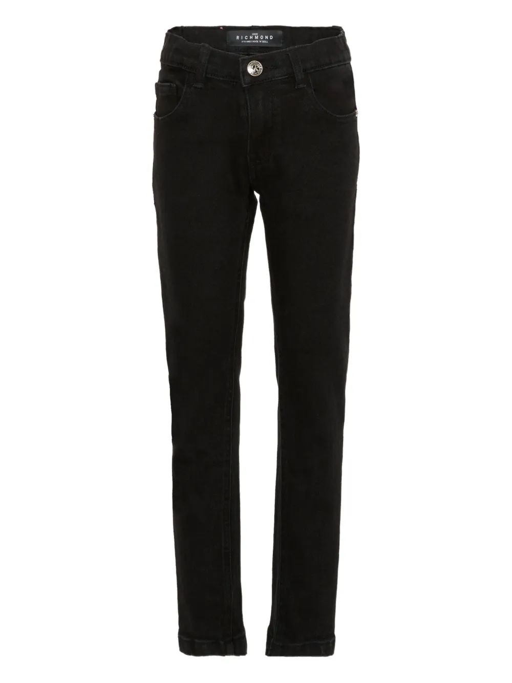 John Richmond Junior logo-print jeans - Black