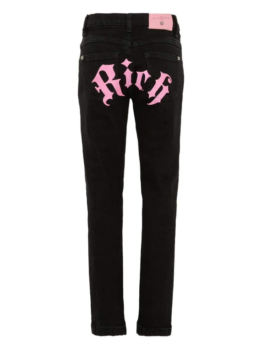 John Richmond Junior Jeans met logoprint Zwart