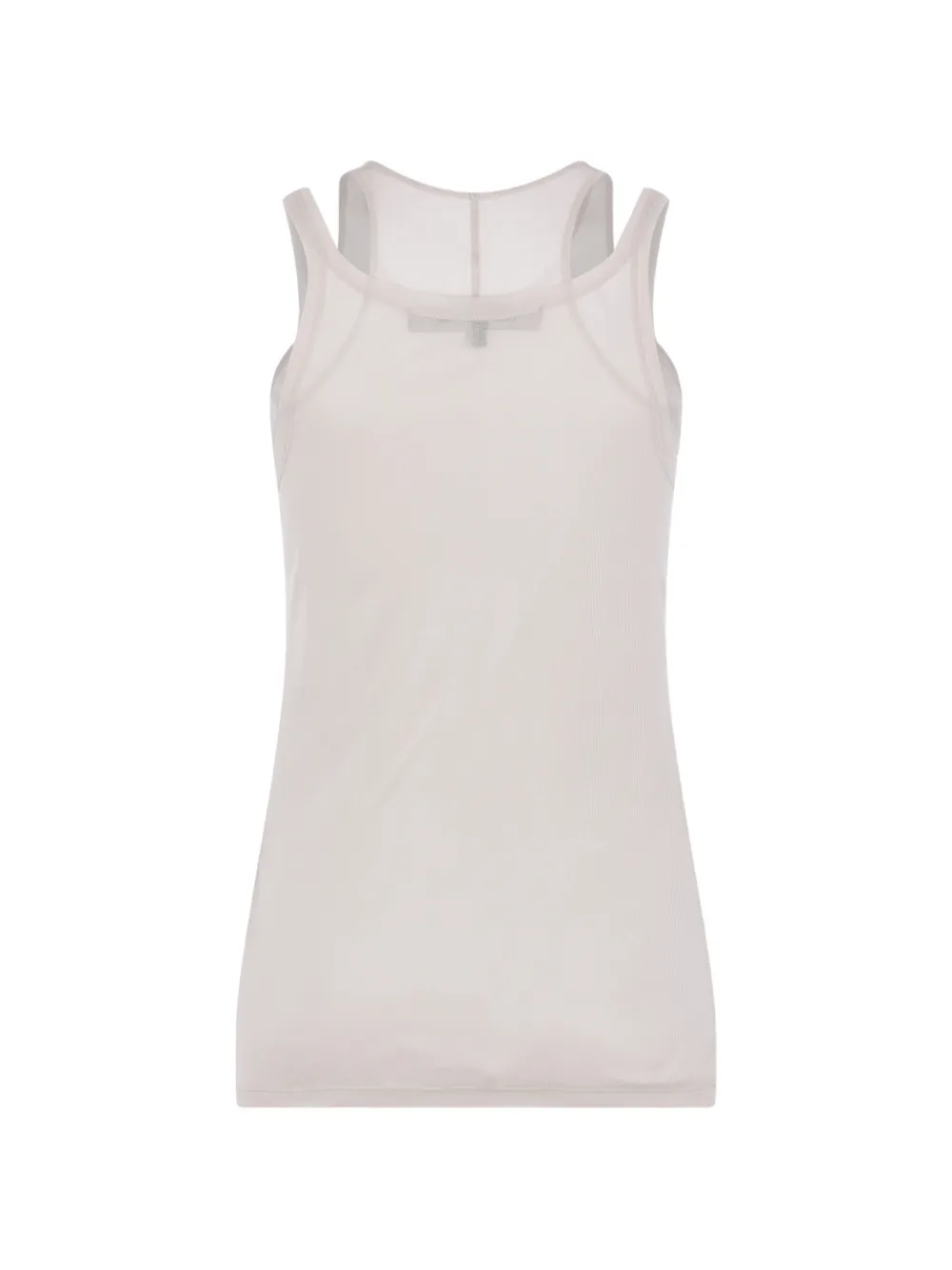  Ter Et Bantine Crew-neck Ribbed Tank Top - White 