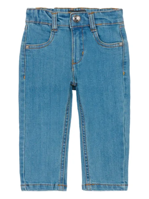 John Richmond Junior letter-detail denim jeans