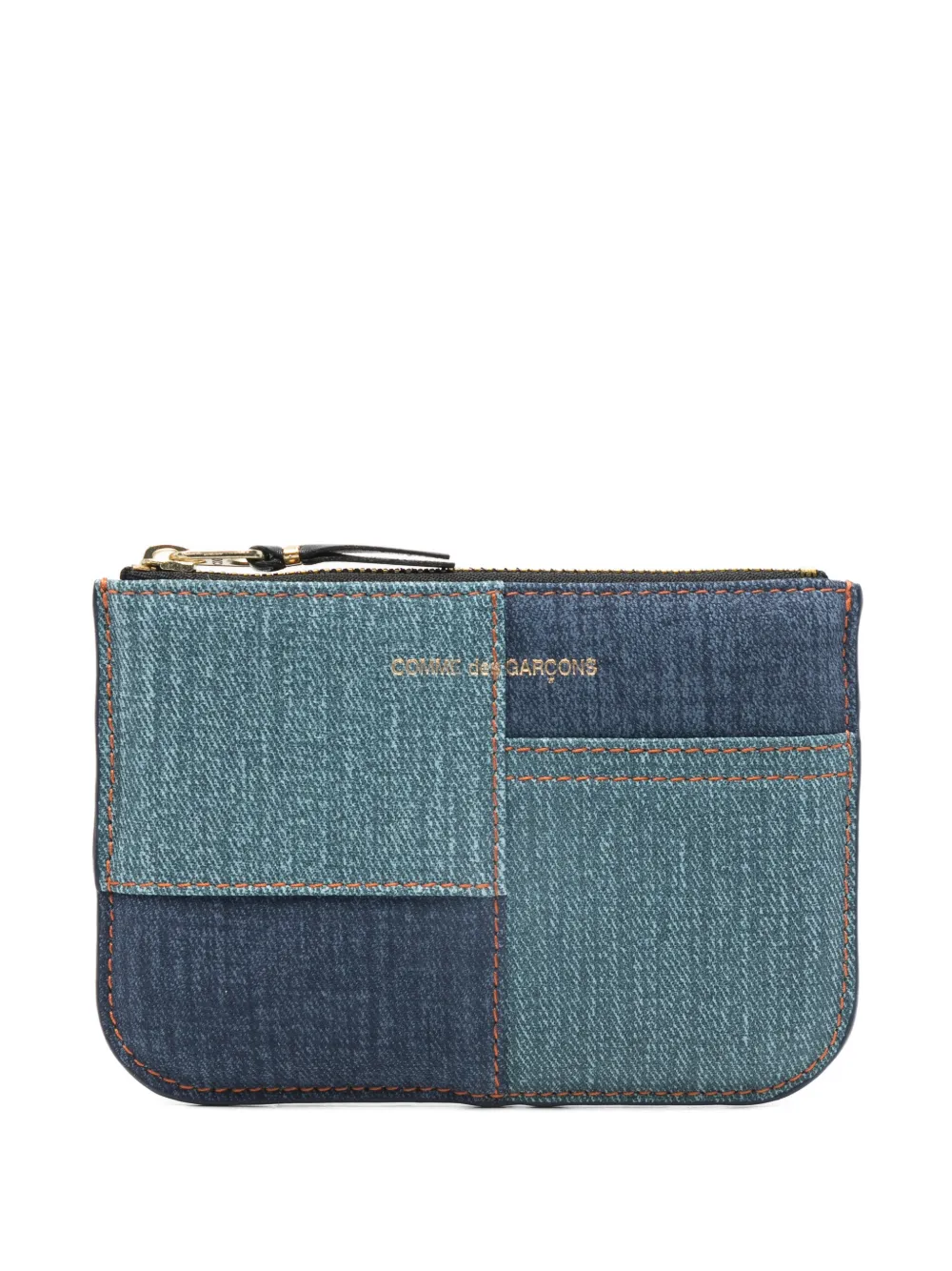 Comme Des Garçons Portafoglio con logo - Blu