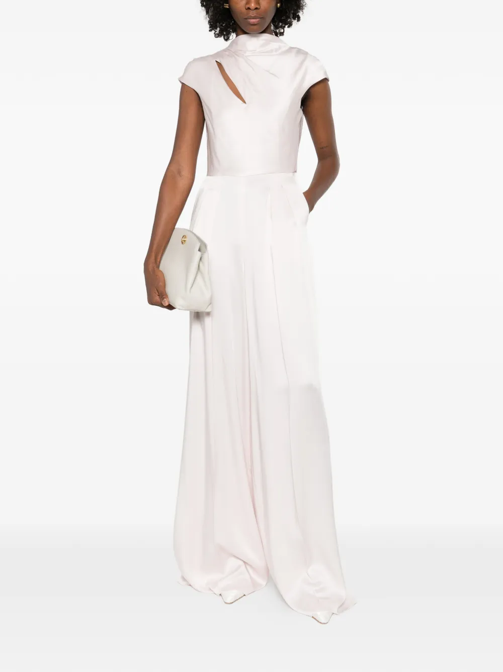 Max Mara Envers draped jumpsuit - Roze