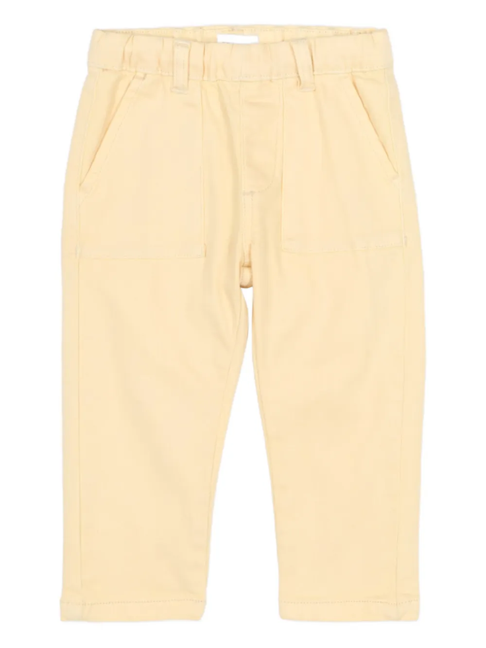 TRUSSARDI JUNIOR logo-patch trousers - Giallo