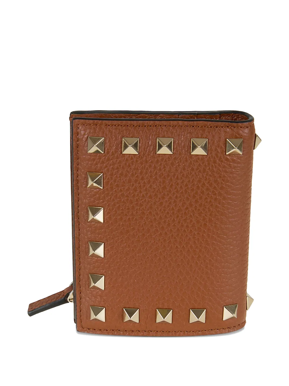 Valentino Garavani Rockstud kalfsleren portemonnee Bruin