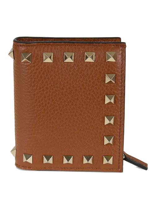 Valentino Garavani Rockstud wallet in grainy calfskin