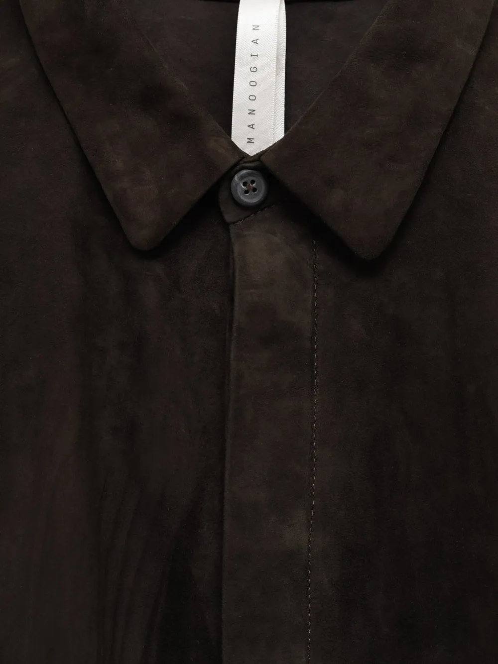  Lauren Manoogian Suede Buttoned Shirt - Grey 