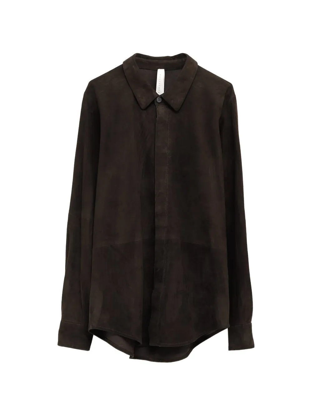 Lauren Manoogian suede buttoned shirt - Grau