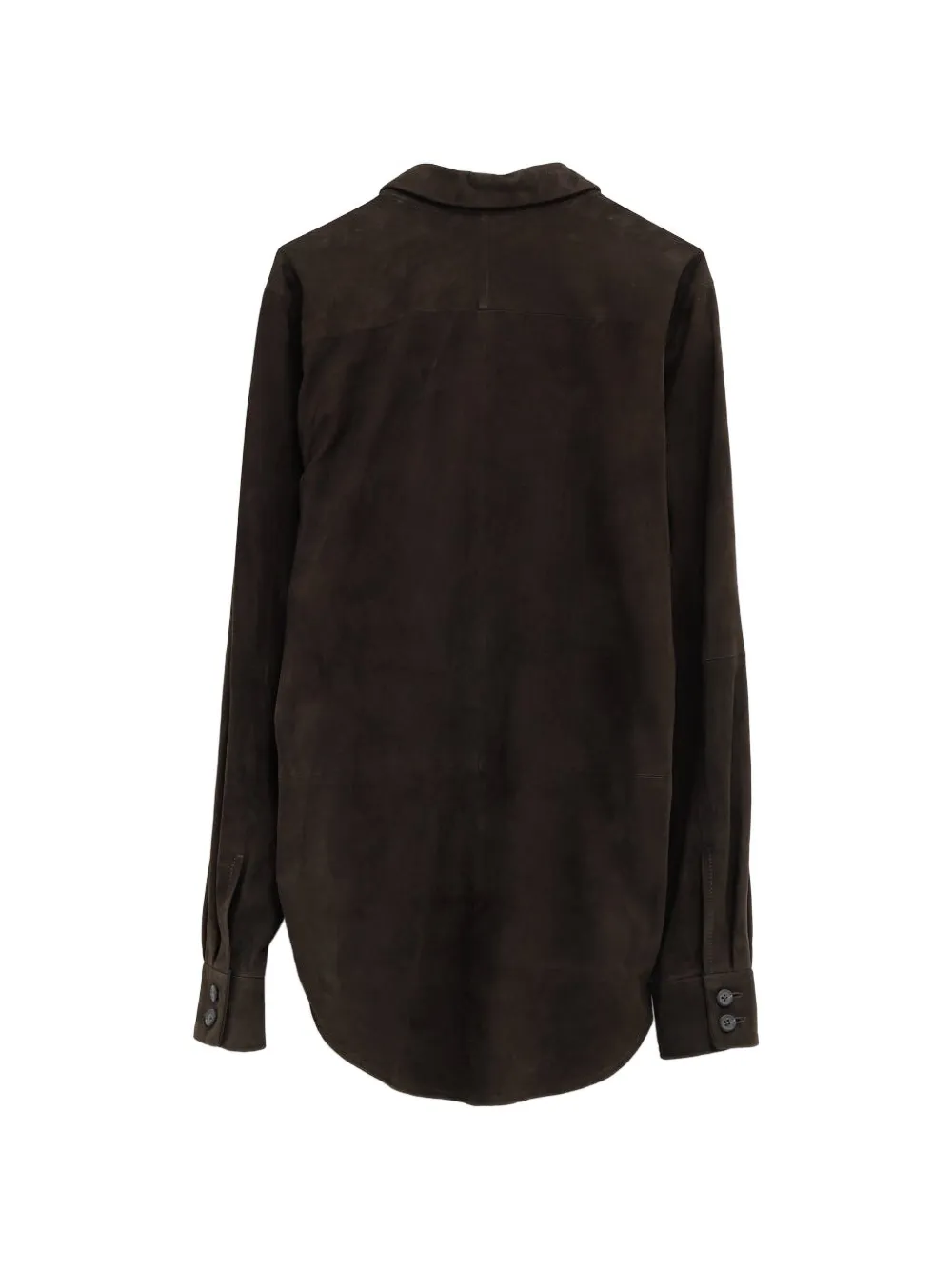  Lauren Manoogian Suede Buttoned Shirt - Grey 