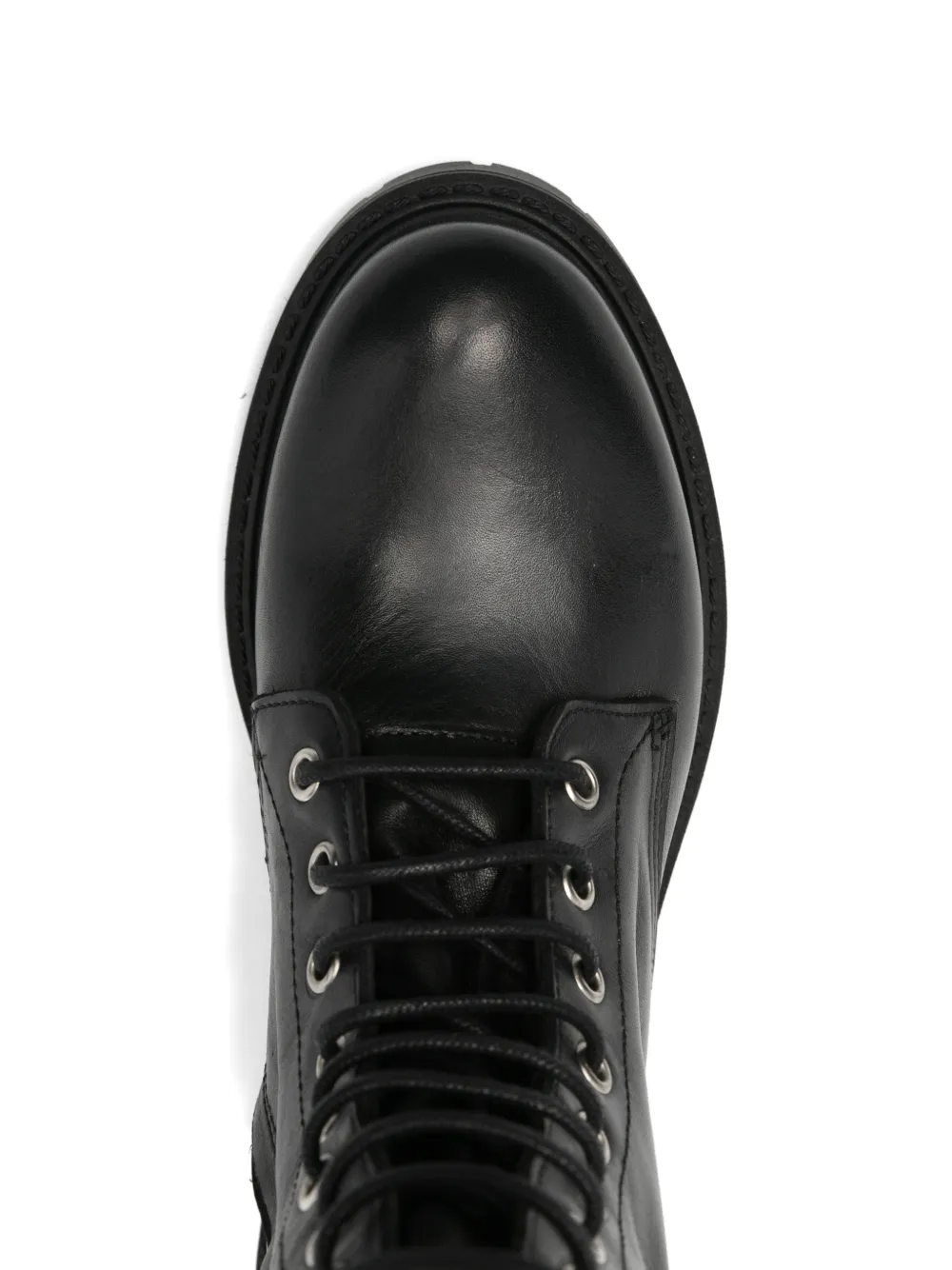 Metisse zip-embellished lace-up boots Zwart