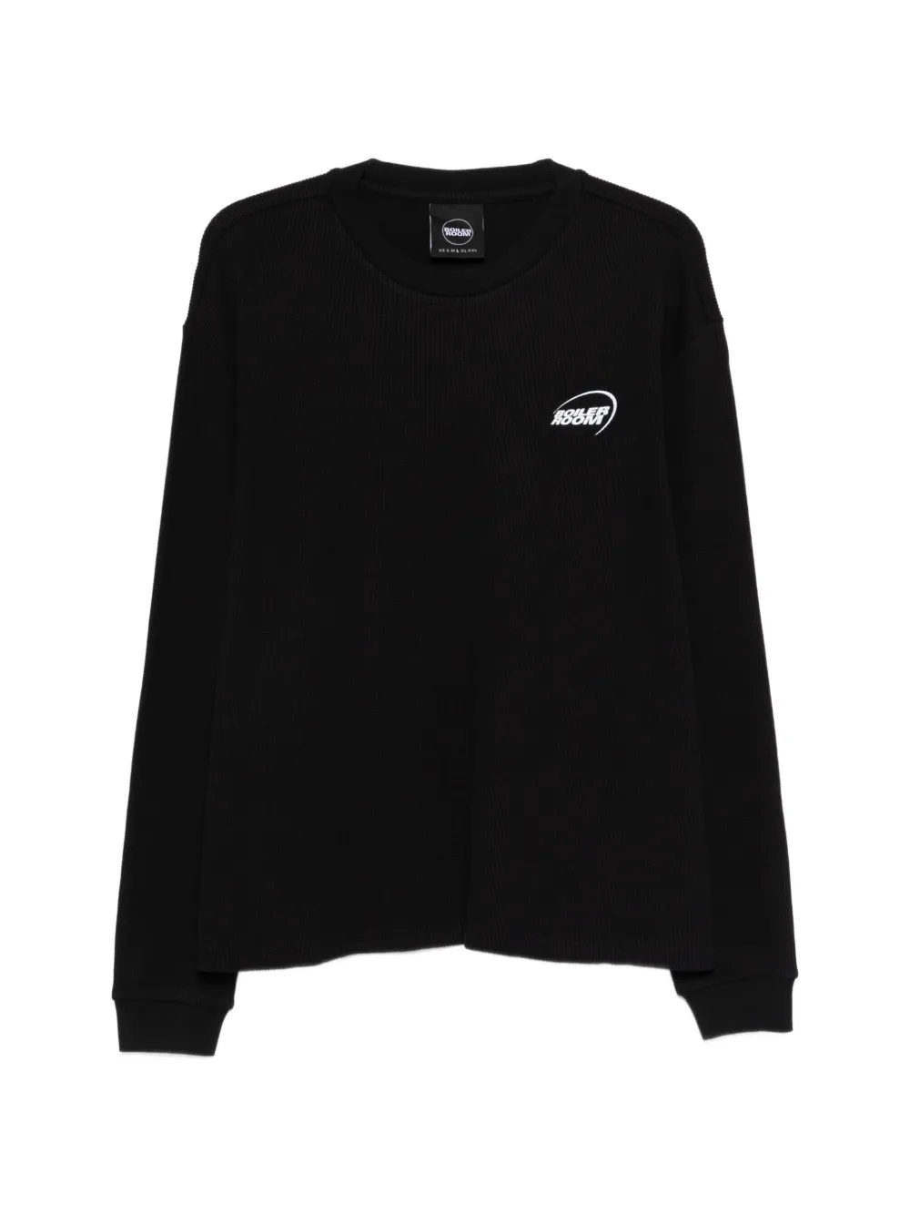 Boiler Room ribbed logo-print sweatshirt - Nero