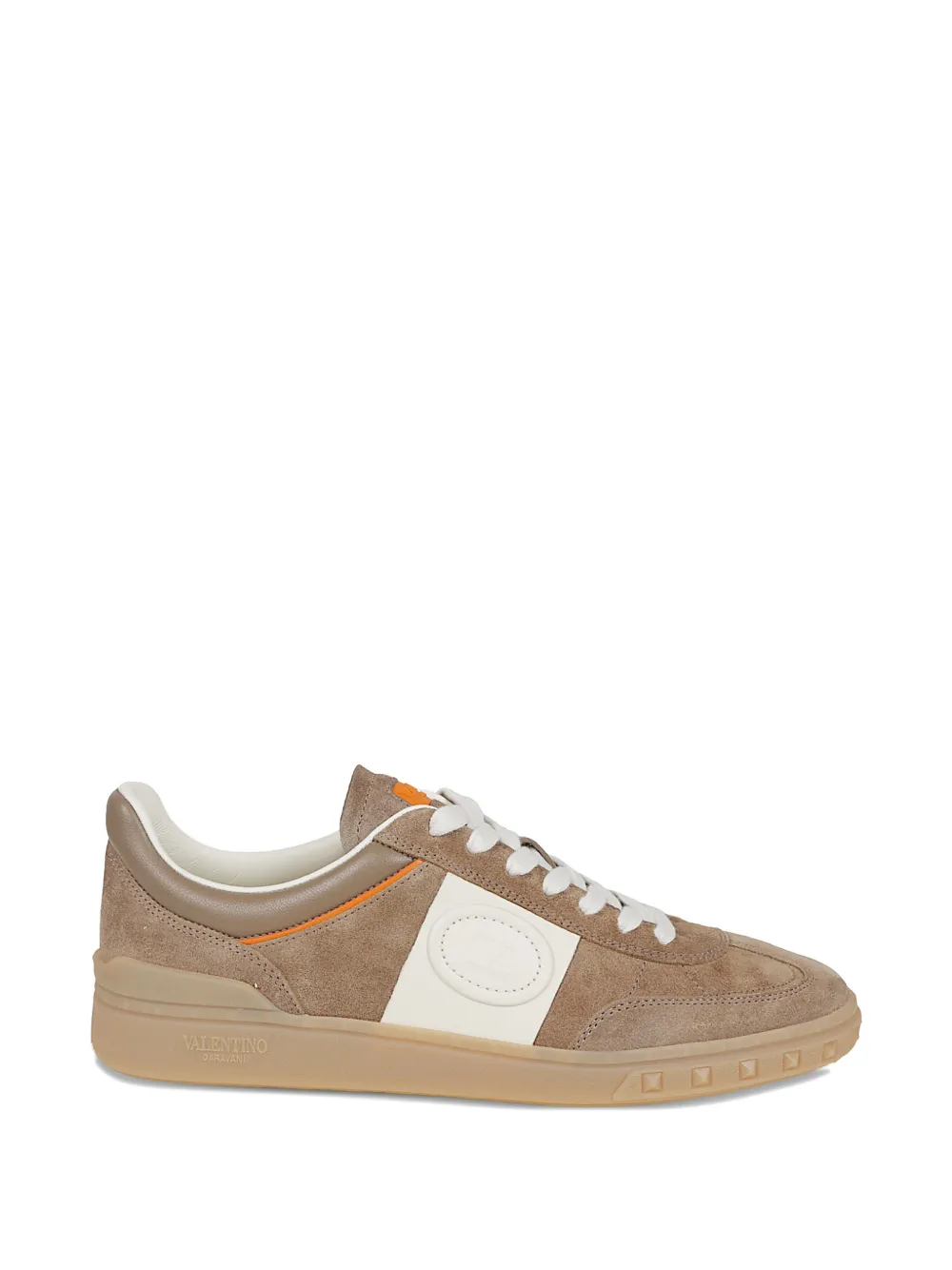 Valentino Garavani leather panelled sneakers - Neutrals