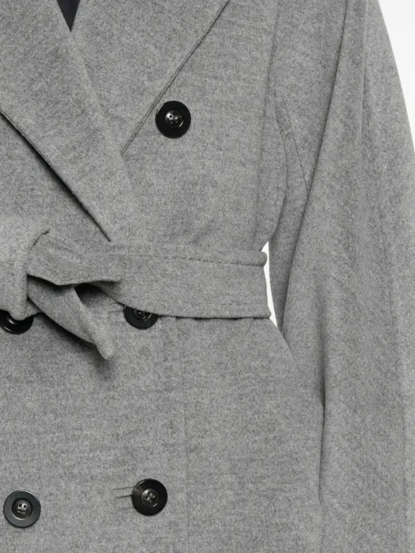 Max Mara Madame double-breasted Coat | Grey | FARFETCH