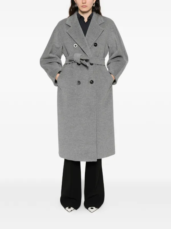 Max Mara Madame double-breasted Coat | Grey | FARFETCH