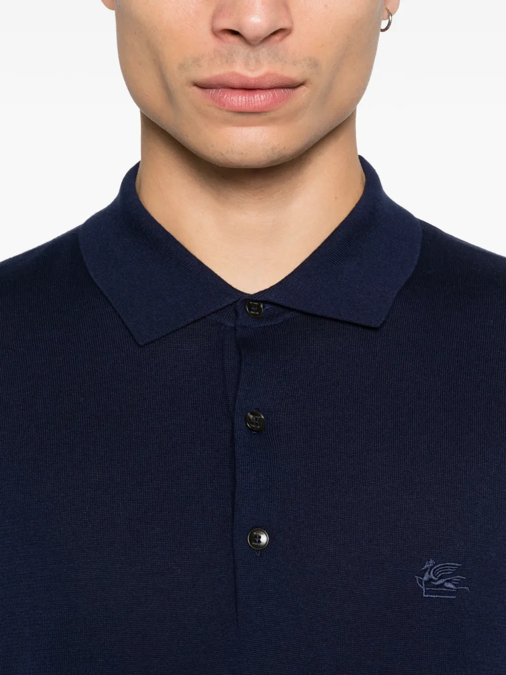 ETRO Poloshirt met borduurwerk Blauw