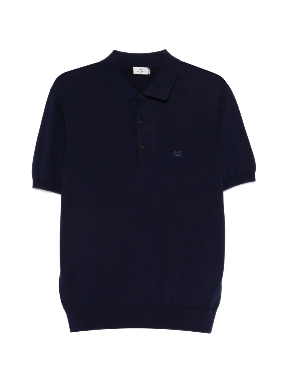ETRO embroidered polo shirt - Blu