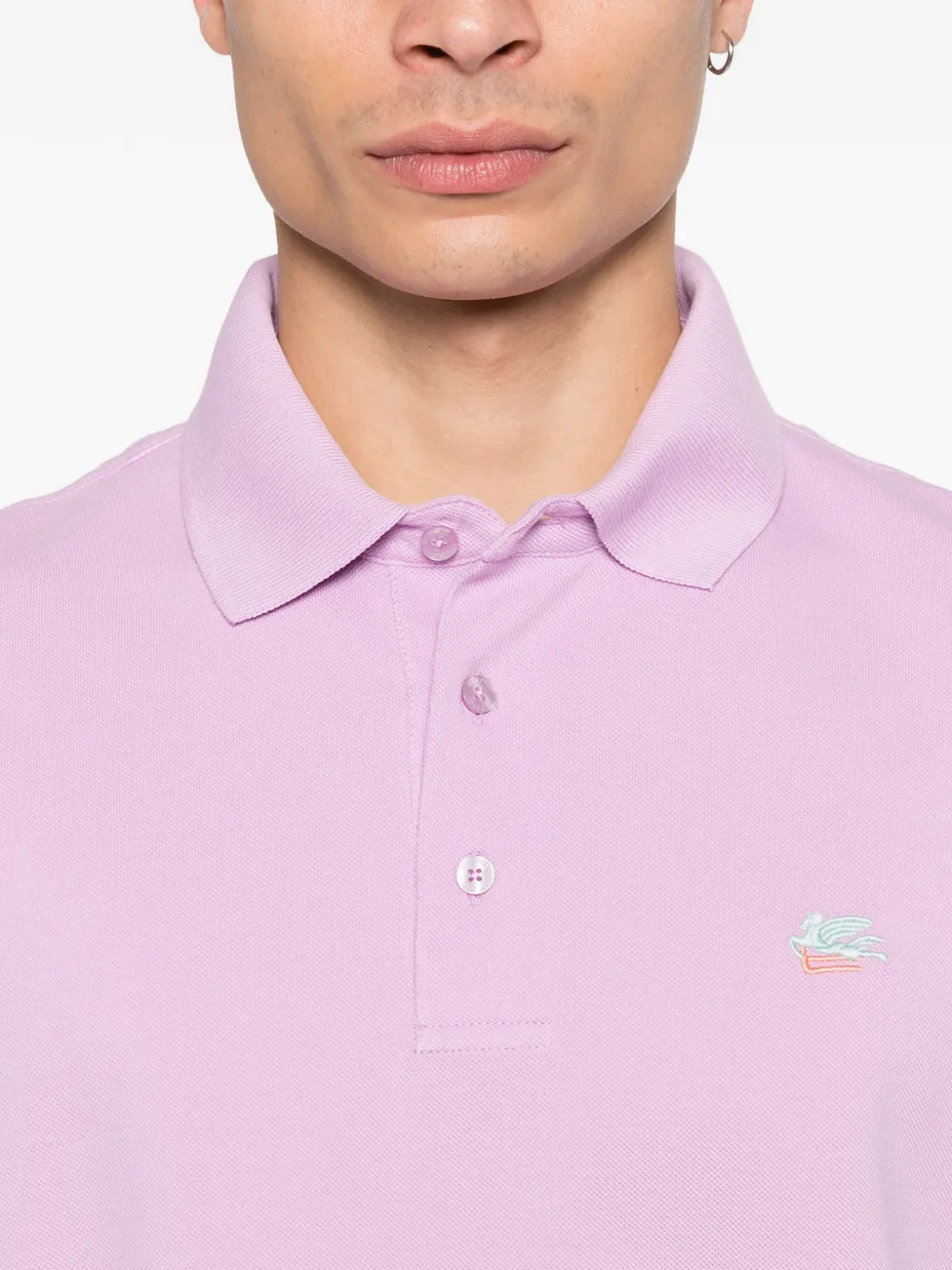 ETRO Poloshirt met knopen Roze
