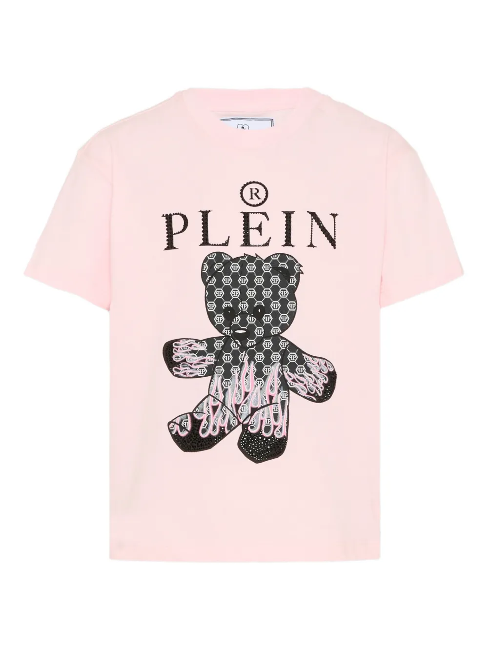 Philipp Plein Junior short-sleeve graphic-print T-shirt - Rosa